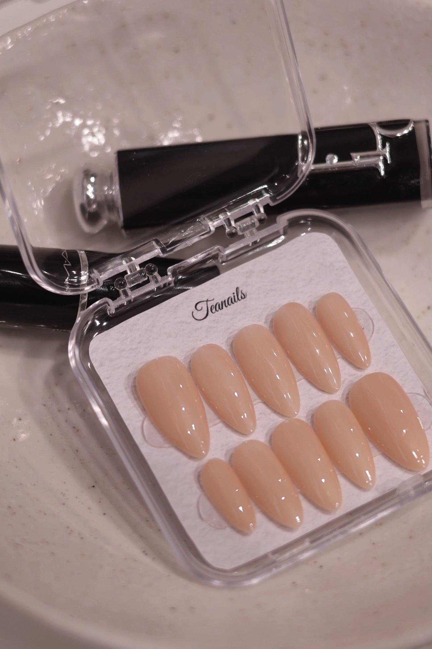 Warm Sand press-on nails