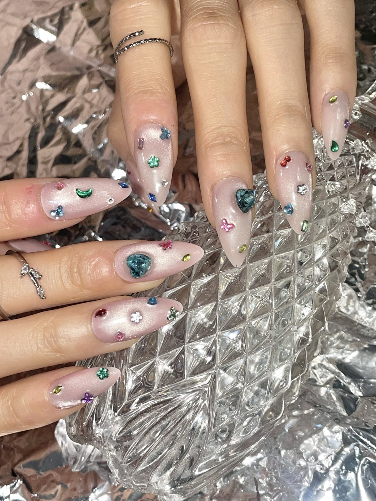 Bedazzle press-on nails