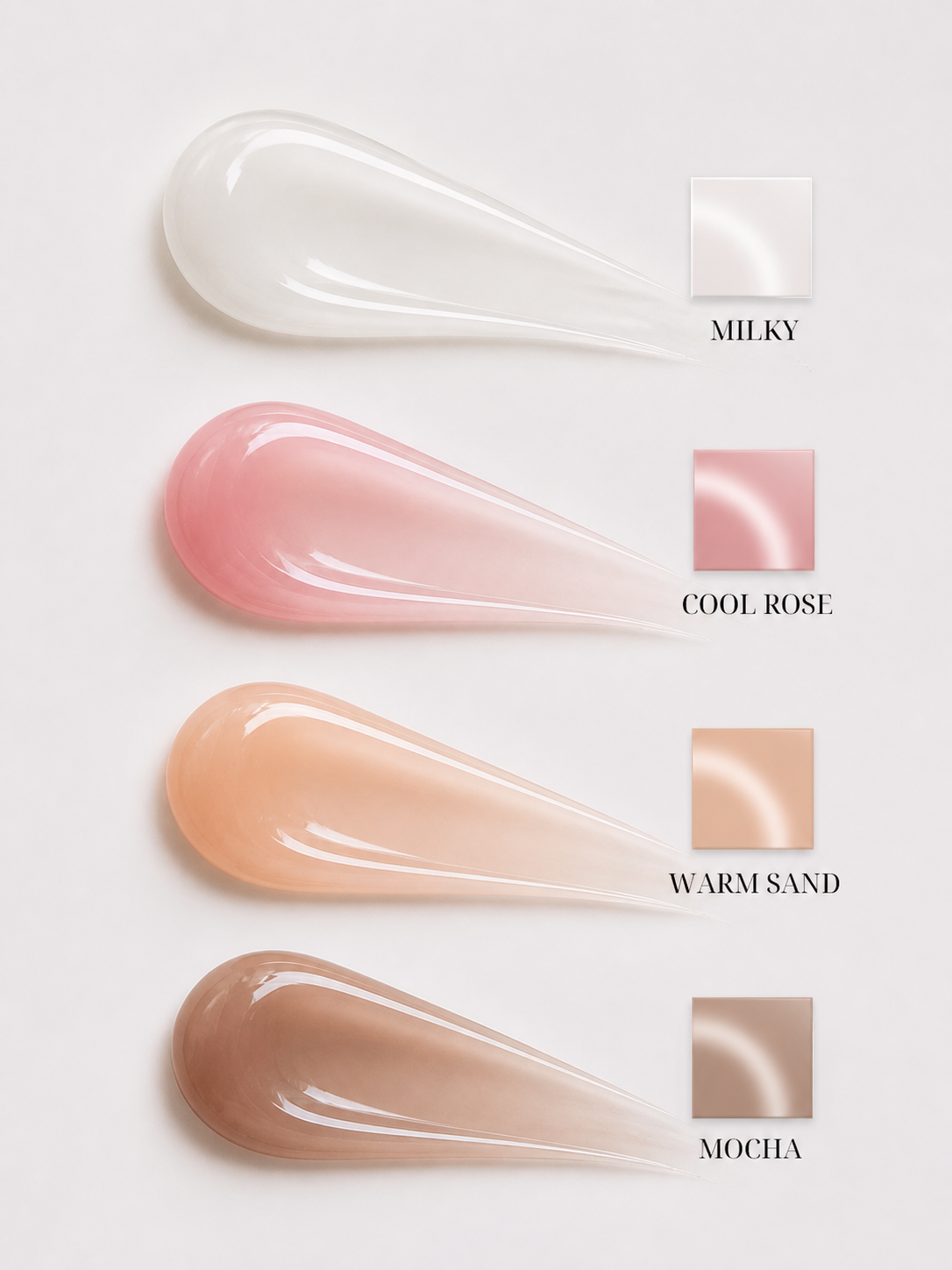 Energy shade swatches