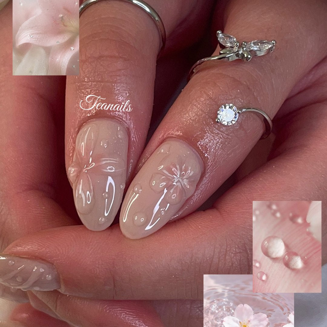 Spring bloom — custom nail design